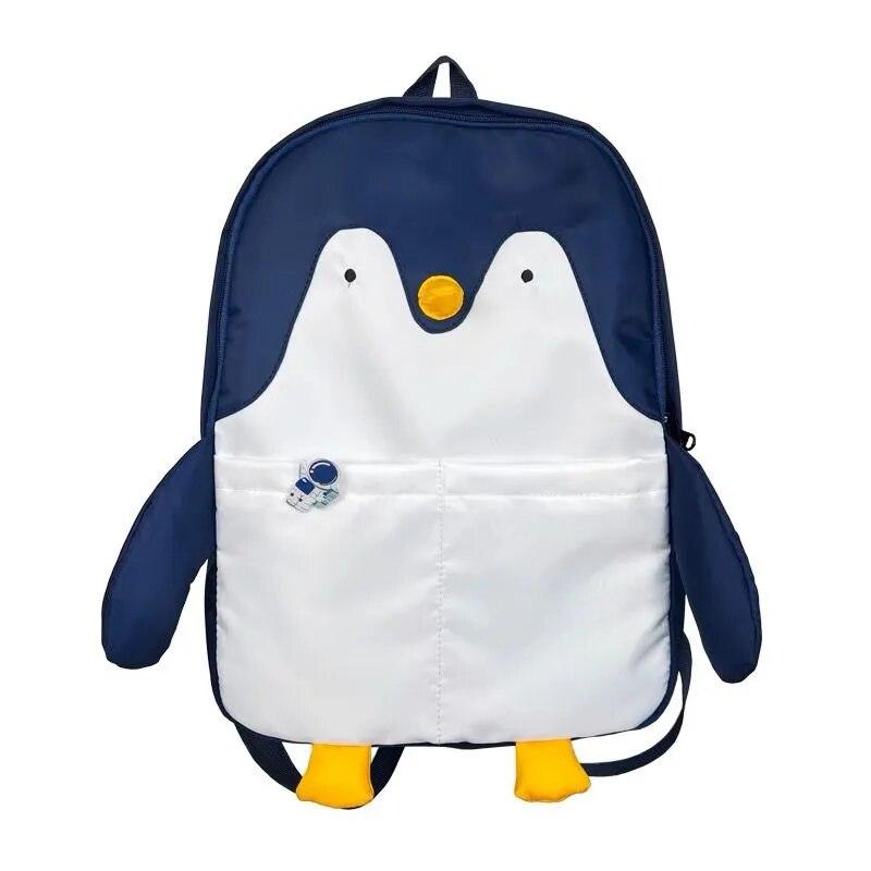 A standout Silly Sausage Animal Backpack with a vibrant blue and white design, perfect as a gift or for those who love unique backpacks.