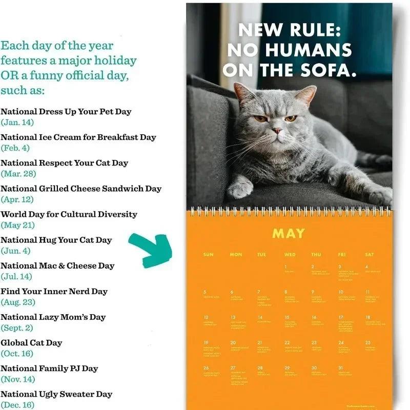 Pissed-Off Cat Calendar - Silly Sausage Gifts