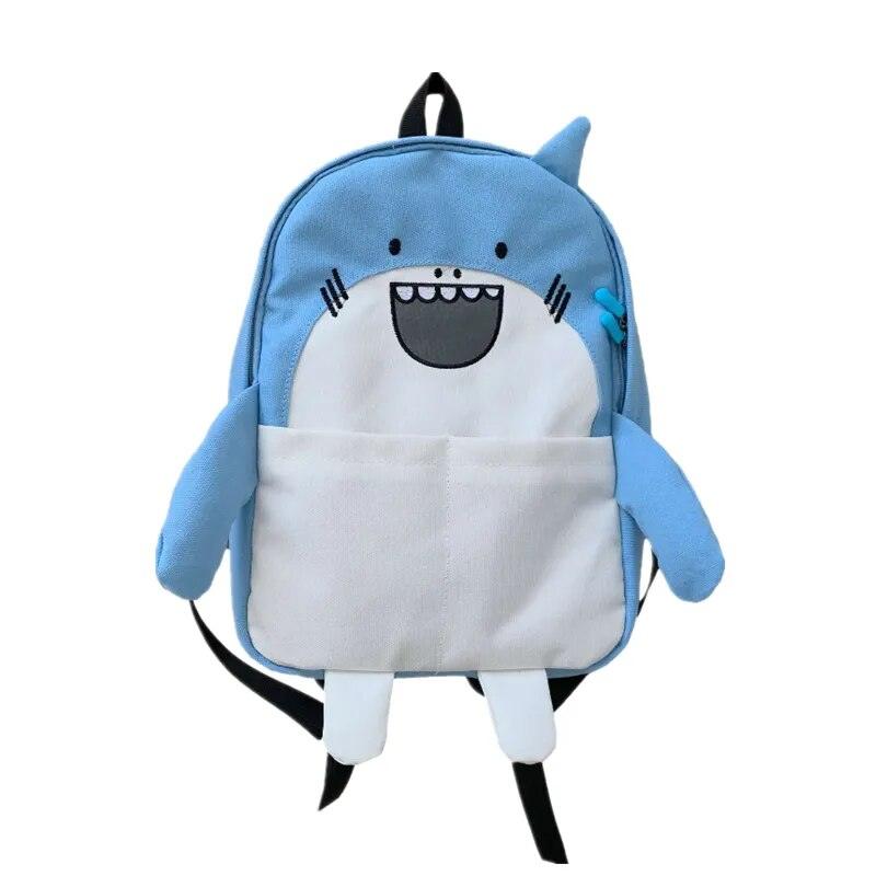 A standout Silly Sausage Animal Backpack, with a shark on it, perfect as a gift.